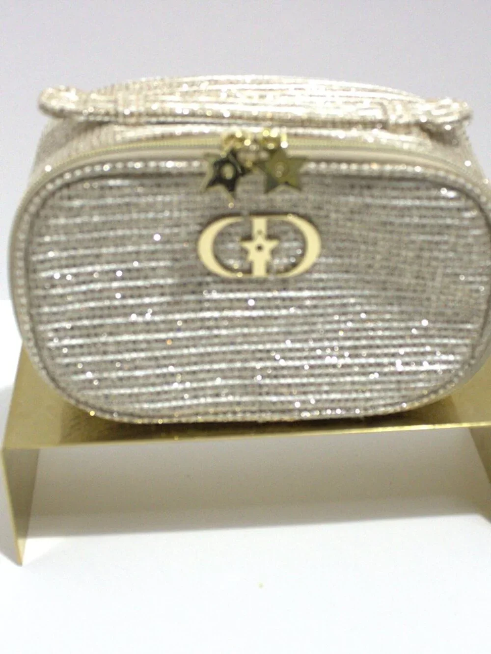 Christian Dior 2025 Limited Holiday Make up Bag with Gold accessories